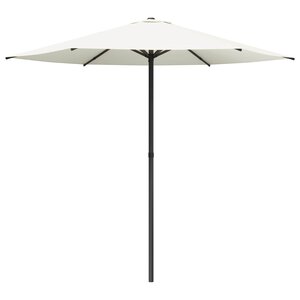 vidaXL Parasol de jardin 230 x 230 cm Polyester Rectangulaire Crème
