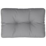 vidaXL Coussin de palette gris 50x40x12 cm tissu