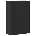 vidaXL Classeur noir 90x40x140 cm acier