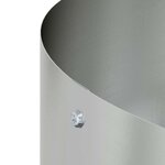 vidaXL Cache-pot de jardin Argent 80 x 80 x 20 cm Acier galvanisé