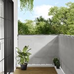 vidaXL Écran de balcon gris clair 120x700 cm 100  polyester oxford