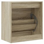vidaXL Armoire à chaussures chêne sonoma 60x34x63 5 cm bois ingénierie