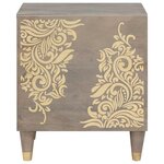 vidaXL Cabinet de chevet 2 Pièces Gris 40 x 33 x 46 cm