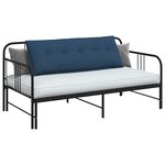 vidaXL Coussin de Dos Bleu 140 x 19 x 50 cm tissu