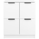 vidaXL Buffets 2 Pièces blanc 60x30x70 cm Bois d'ingénierie