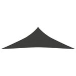 vidaXL Voile d'ombrage 160 g/m² Anthracite 3x3x4 2 m PEHD
