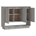 vidaXL Buffet Sonoma gris 97x31x75 cm Bois d'ingénierie