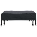 vidaXL Housse de Table Uni Noir 82 x 82 x 15 cm tissu