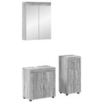 vidaXL Ensemble de mobilier de salle de bain TULUM Gris Sonoma
