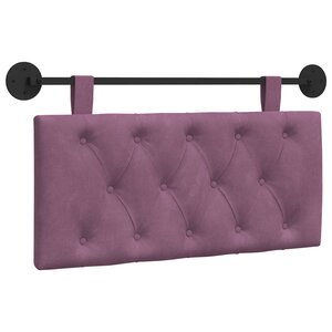 vidaXL Tête de lit suspendue Pourpre Velours