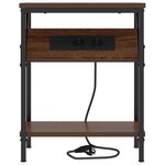 vidaXL Armoires de chevet 2 Pièces Chêne marron 38 x 30 x 48 cm