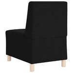 vidaXL Canapé modulaire sans accoudoirs Noir 55 cm Tissu