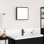 vidaXL Miroir de salle de bain LED Chêne noir 40 x 8 5 x 37 cm