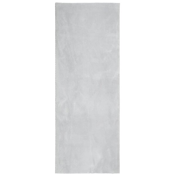 vidaXL Tapis HUARTE à poils courts doux et lavable gris 80x200 cm