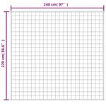 vidaXL Couverture lestée Bleu 220x240 cm 11 kg Tissu