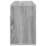 vidaXL Basboard avec tiroir Gris Sonoma 87 x 27 5 x 43 cm