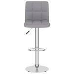 vidaXL Tabourets de bar lot de 2 gris clair tissu