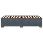 vidaXL Cadre de lit sans matelas gris foncé 90x200 cm velours