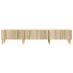 vidaXL Meuble TV Chêne Sonoma 147 x 34 5 x 30 cm Bois d'ingénierie