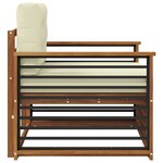 vidaXL Canapé d’extérieur Bois d'acacia massif et polyester