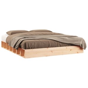vidaXL Cadre de lit sans matelas 160x200 cm bois massif