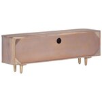 vidaXL Meuble TV 118x30x40 cm Bois d'acacia massif
