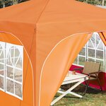 vidaXL Tente de fête pop-up 290 x 290 x 245 cm Orange