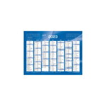Calendrier  2023 - 14 mois - 18 x 13.5 cm - couleur bleu