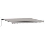 vidaXL Auvent Rétractable Gris clair 500 × 300 cm Polyester et Acier