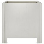 vidaXL Jardinières 2 Pièces 30x30x30 cm acier inoxydable