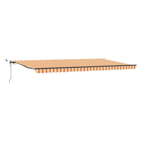 vidaXL Auvent rétractable Jaune et Orange 600 × 300 cm Polyester