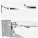 vidaXL Auvent rétractable automatique bordeaux 300x250 cm