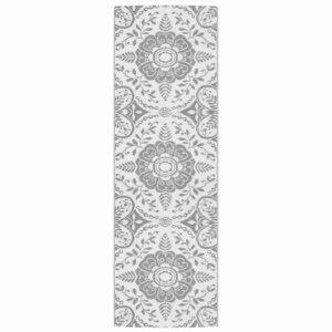 vidaXL Tapis d'extérieur ARAKIL Gris clair 80x250 cm PP