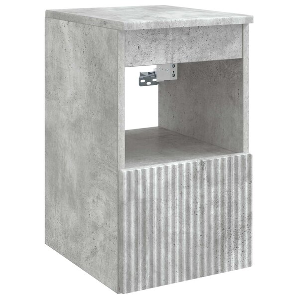 vidaXL Armoire de salle de bain Gris béton 30 x 41 x 50 cm