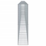 vidaXL Panier gabion avec couvercle 1200x50x200 cm fer galvanisé