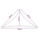 vidaXL Voile d'ombre 4 x 4 x 5 8 m HDPE