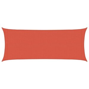 vidaXL Voile d'ombrage 160 g/m² Terre cuite 2x4 5 m PEHD