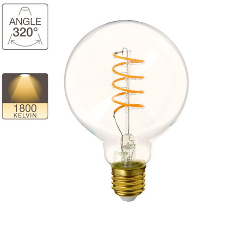 G95 ampoule E27 LED Couleur & Température de la Lumière (Kelvin