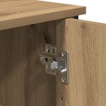 vidaXL Buffet en chêne artisanal 100x35x75 cm en bois d'ingénierie