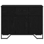 vidaXL Buffet Chêne noir 97 x 32.5 x 74.5 cm Bois d'ingénierie