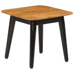 vidaXL Table basse 45x45x40 cm bois de manguier solide et fer
