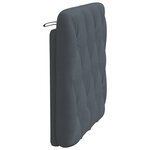 vidaXL Coussin de tête de lit gris foncé 90 cm velours
