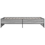 vidaXL Cadre de lit sans matelas sonoma gris 90x190 cm