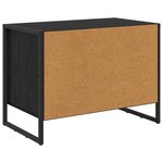 vidaXL Cabinet à chaussures avec stockage Chêne noir 60 x 35 x 44 cm