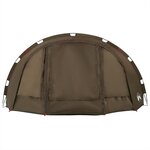 vidaXL Tente de pêche 4 personnes vert olive imperméable