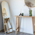 Miroir rectangulaire avec cadre en aluminium cuivré 40 x 150 cm