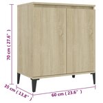 vidaXL Buffet chêne sonoma 60x35x70 cm bois d'ingénierie
