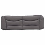 vidaXL Coussin de tête de lit Hvar gris 160 cm similicuir