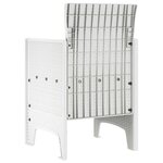 vidaXL Chaise de jardin 2 Pièces Blanc 53 x 49 x 85 cm PP