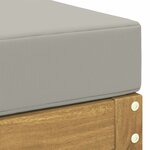 vidaXL Pouf d'Extérieur Bois d'Acacia Massif Blanc